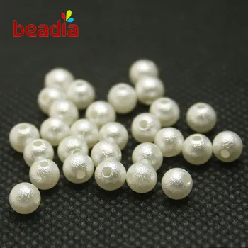 Europene Margele 4-20mm ABS Alb Imitații de Perle Margele Rotunde de Bijuterii Șirag de mărgele pielea Ridata se potrivesc DIY Brățară Face