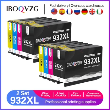 IBOQVZG 2set 932XL 933 pentru HP932 933XL de înlocuire a Cartușului de Cerneală pentru HP 932 933 Officejet 6100 6600 6700 7110 7610 7612 Printer