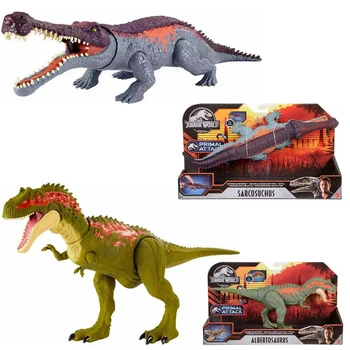 Lumea Jurassic Sarcosuchus Albertosaurus Dinozaur Masiv Mușcători mai Mari Dinozauri Coada-Activat Jucării pentru Copii, Cadou de Ziua de nastere