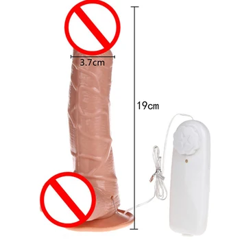 Realist Penis Cu ventuza pentru Femei Jucării Sexuale Simulare dildo Vibrator pentru Adulți Mari Silicon Moale Femeie Vibrator Dildo-uri