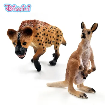 Simulare de Cangur Drăguț Câine Sălbatic Artificiale model animal figurina din plastic Decor educativ jucarie figurina Cadou Pentru Copil