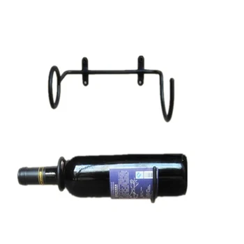 1-100BUC,Vânzare Fierbinte Bar Negru Sticle de Vin de Montare pe Perete Display Paranteze Raft Mobilier Sticlă de Vin, Raft Suport de Sprijin
