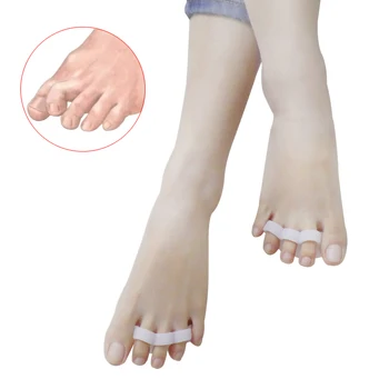 1-6Pairs Degetele de la picioare Ciocan Separator care se Suprapun Hallux Valgus Targă Silicon Picior de Îngrijire Instrumente Protector Îndreptat Orteza
