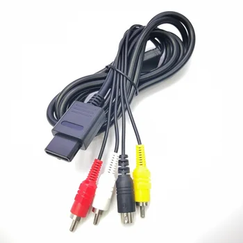 1.8 M /6FT AV S-Video Composite Cable Cablu pentru Super Nintendo SNES GameCube NGC N64