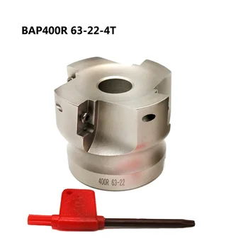 1 buc BAP400R 50-22-4T 63-22-4T 80-27-6M 100-32-6M Prelucrare Tăiere End Mill Coadă Umăr Unghi Drept freze Instrument