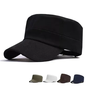 1 BUC Moda Barbati Femei Cinci Culori Unisex Reglabil Stil Clasic Simplu Plat Epocă Armata Pălărie Cadet Patrulă Militară Capac