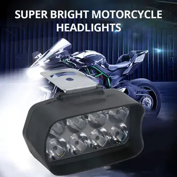 1 buc Motocicleta Farurile 8 Led-uri 12v 12w Spoturi Ceata Super Moto de Conducere Auxiliar de Lampa cu Lumini Impermeabil Luminoase Motocicleta Y9m9
