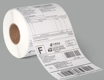 1 rollsPOS termice etichete de hârtie 100x150mm350stick continuă rola eticheta folosi pentru imprimantă Termică masina Totală de 350 de autocolante
