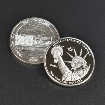 1 Trilion de Dolari, Aur, argint placat cu Statele Unite ale americii de Colectare Monede de Metal