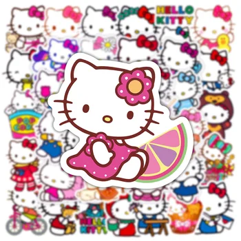 10/30/50pcs Desene animate Hello Kitty Autocolante Kawaii Fete Abțibilduri Decorative Jurnal Telefon Caz de Bagaje Anime Drăguț Copii Autocolant Jucarii