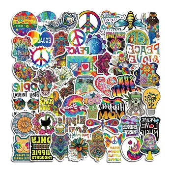 10/30/50PCS Desene animate Psihedelice Hippie DIY Graffiti Sticker Pentru Notebook-uri de Bagaje Chitara Skateboard Ipai Autocolant en-Gros