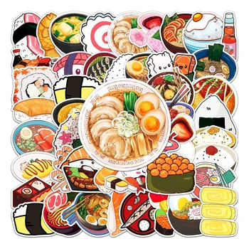 10/50Pcs Mâncare Japoneză Autocolante DIY Meserii Desene animate Sushi Set de stickere pentru Jurnalul Planificator de Scrapbooking Jurnal Notebook Laptop