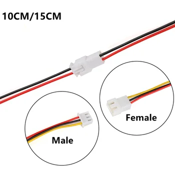 10 Perechi XH2.54 2/3/4/5/6pini 2.54 mm Pas Cablu Conector XH Mufa de sex Masculin/de sex Feminin de Încărcare a Bateriei Cablu 10CM/15CM Lungime 26AWG