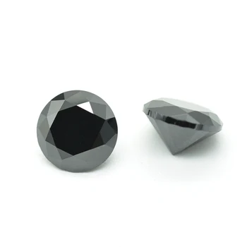 100BUC 0.8～3mm negru Rotund liber Nano pietre luminos de înaltă calitate de tăiere Sintetice piatră prețioasă de Bijuterii DIY