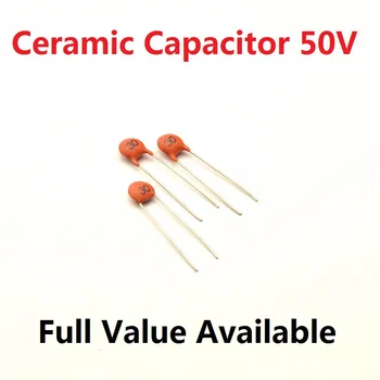 100BUC 50V condensator Ceramic 221/271/301/331/391/471/501/561/681 220P/270P/300P/330P/390P/470P/500P/560P/680PF/PF Capacitate