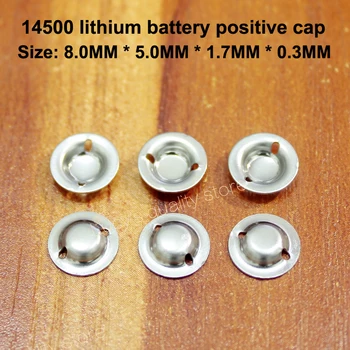 100buc/lot baterie AA 5-baterie de sudare capac din oțel inoxidabil pozitiv capac capac Baterie accesorii