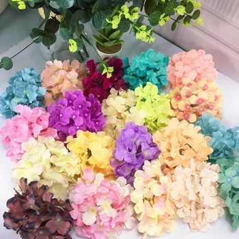 10buc Artificiale Hortensie Cap de Floare Flori de Nunta de Decorare de Perete cu Flori în mână DIY Decorare Petrecere Arc de Fundal