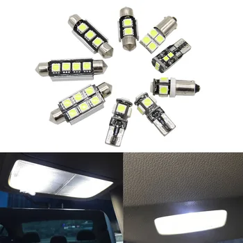 10buc Lampă cu LED-uri Becuri de Mașină Pachet de Interior Kit Pentru Honda Accord 2003-2012 accesorii Harta Dom Ușa Placa de Lumină
