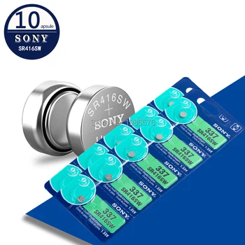 10buc/lot Pentru Sony Original 1.55 V 337 SR416SW Oxid de Argint Baterie de Ceas LR416 337 SR416SW Butonul de Celule Monede FĂCUTE ÎN JAPONIA 0%Hg