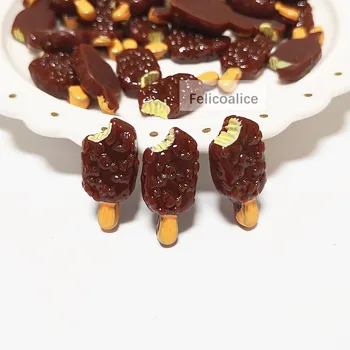 10buc Simulat inghetata de Ciocolata Inghetata de Polimer Noroi Jucărie Pentru Copii de Farmece Modelare Lut DIY Accesorii Copii Plastilină