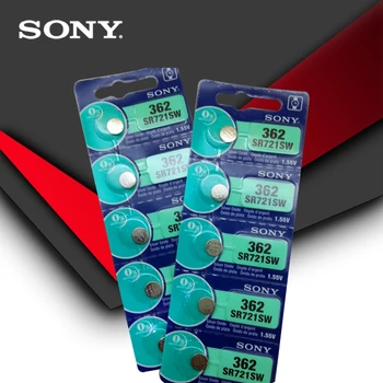 10buc Sony 100% Original 362 SR721SW V362 GP62 AG1 1.55 V Oxid de Argint Baterie de Ceas SR721SW 362 Butonul de Celule Monede FĂCUTE ÎN JAPONIA