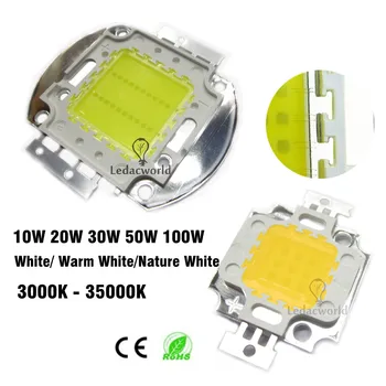 10W 20W 30W 50W 100W Putere Mare LED-uri Chip 45mil 3000K să 35000K Integrate SMD COB Margele Alb Cald Natura Alb, Alb Rece