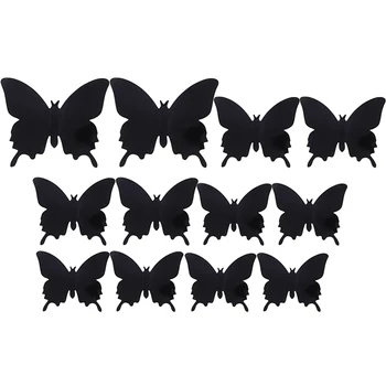 12Pcs Șic Fluture 3D Autocolant de Perete Fluturi Decalcomanii de Decor Art Decor Acasă DIY 40JA