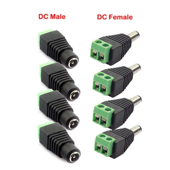 12V DC Masculin Feminin Mufa 5.5 x 2.1 mm Cablul de Alimentare DC Accesorii Conector Adaptor Jack Pentru Conectare Camera CCTV Benzi cu LED-uri Lumina
