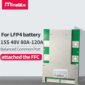 13 14 15 16 52V BMS 3.2 V 3.7 V Li-ion, LifePo4 60A 80A 100A 120A PCM NTC cu echilibrată baterie cu litiu modul bms