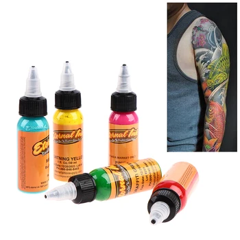 14 Culori 30Ml Pictura pe Corp Cerneală Tatuaj Permanent Machiaj Colorat Pigment Contur Sprâncene Tatuaj Vopsea Corpul Eternal Tattoo Ink