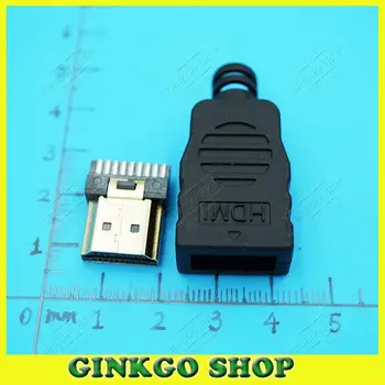 15sets/lot compatibil HDMI de sex masculin Jack 19pin Conector compatibil HDMI soclu jack 19P 19-Pin Lipit Tip compatibil HDMI