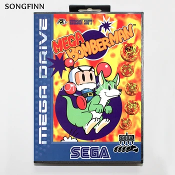 16 bit MD Card de Memorie Cu Cutie pentru Sega Mega Drive pentru Geneza Megadrive - Mega Bomberman UE
