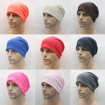 16 Culori Bomboane Bărbați Femei Bumbac Amestecuri Căciulă Moale Gramada Cap de Craniu Cap Pălării Gorro Hip-Hop, Punk Unisex Capace Tricotate GH-133
