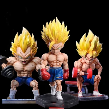 17cm Anime Dragon Ball Z Figura GK Fitness Son Gohan Gantera Vegeta IV figurina PVC Macheta de Colectie Figurine Jucarii si Cadouri