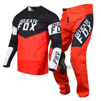 180 Revn Jersey Pantaloni Combo MX Gear Set Motocross Tinuta MTB ATV-UTV Dirt Bike Costum de Enduro, Off-road, Moto, Kituri de Oameni