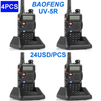 1BUC 2BUC 4BUC Original BaoFeng walkie talkie producătorii vând UV-5r 5W mare putere de emisie-receptie Radio TRANSPORT GRATUIT