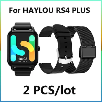2 BUC Ceas Inteligent Banda Pentru HAYLOU RS4 Plus Smartwatch Curea Silicon Bratara din otel Inoxidabil Curea Watchband Pentru Haylou RS4 GST