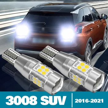 2 buc LED-uri Reverse Lumina Pentru Peugeot 3008 SUV Accesorii 2016 2017 2018 2019 2020 2021 Rezervă Lampă mers Înapoi