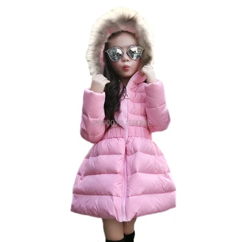 2020 Fete pentru Copii de Iarna Cald Alb Rață jos Haina Copii cu Gluga Vânt Cald Gros de Îmbrăcăminte Haine rusă Jacheta de Iarna
