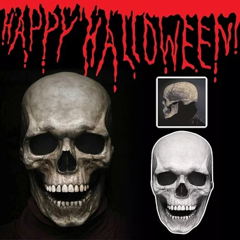 2022 Halloween Craniu Masca De Mobile Maxilarului Capul Plin De Groază Înfricoșător Masca Demon Măști De Cosplay Decor Petrecere De Carnaval Înfiorător Costum