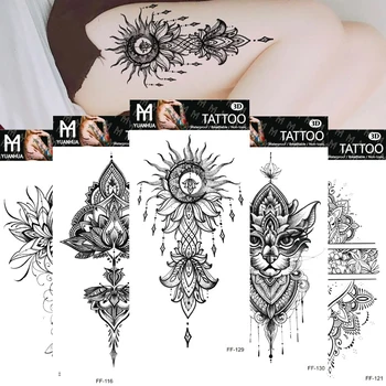 2022 Noi Impermeabil Tatuaj Temporar Autocolant Șarpe Flori Pene De Diamant Bijuterie Flash Wing Body Art Brațul Fals Tatuaje Femei Bărbați