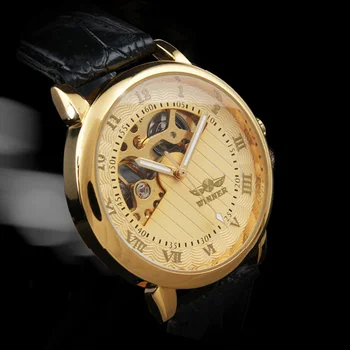2022 Vânzare La Cald T-Câștigător Ceas De Lux Gold Skeleton Ceasuri Pentru Bărbați Mână Mecanică A Vântului Ceasuri Reloj Hombre Relogio Masculino