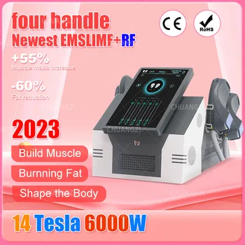 2023 Noi EMSSLIM EMS 14 Tesla NEO 6000W putere Mare Mare de energie Electromagnetică Musculare Slăbire Stimuleaza Grăsime Salon EMS zero