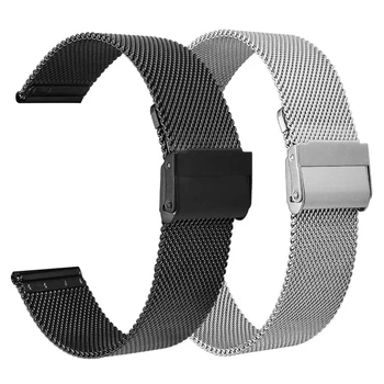 22mm vânzări la Cald Timp de Prundis / Pebble Time Clasic Milanese Magnetic Loop Înlocuire Trupa Ceas Curea pentru Pebble Time Steel