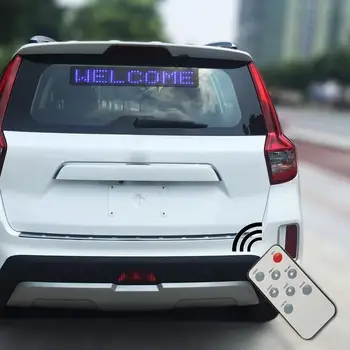 23cm x 5cm x 1cm Auto 12V cu LED Programabile Semn Mișcare Mesaj de Defilare de Afișare Ecranul de Bord accesorii Auto