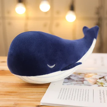 25cm Drăguț Super Moale Balena Albastra Jucării de Pluș Umplute Animale Marine Perna Minunat Pește Delfin Păpuși pentru Fete pentru Copii Cadouri
