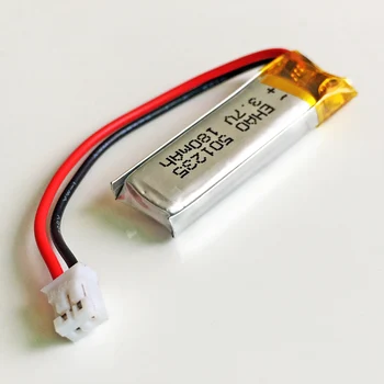 3.7 V 180mAh LiPo Baterie Litiu-Polimer Reîncărcabilă 501235 + JST PH 2.0 mm 2Pin Conector Pentru Mp3 Bluetooth GPS PSP Cască