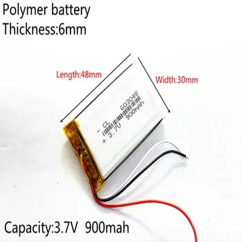3 linie 3.7 V 900mAh 603048 Litiu-Polimer Li-Po, li-ion Reîncărcabilă de celule de Baterii Pentru Mp3 MP4 MP5 mobil GPS bluetooth