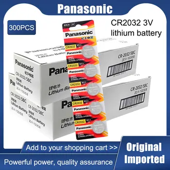 300pcs de brand original nou baterie pentru PANASONIC cr2032 3v butonul de celule monedă baterii pentru ceas de Jucării de calculator Computer