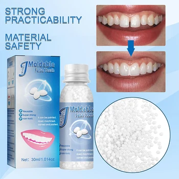 30g Rășină FalseTeeth Lipici Solid Dinte Temporar Set de Reparație Dinți Și a Diferenței de Falseteeth Adezivă pentru Proteze de Dinți Dentist